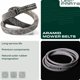 thumbnail image 3 of Banda de transmisión para cortacésped UDC Parts con cordón de Kevlar de 230.5 cm para MTD Cub Cadet, 3 of 9