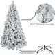 thumbnail image 2 of Árbol De Navidad Blanco Con Nieve Artificial 150cm, 2 of 3