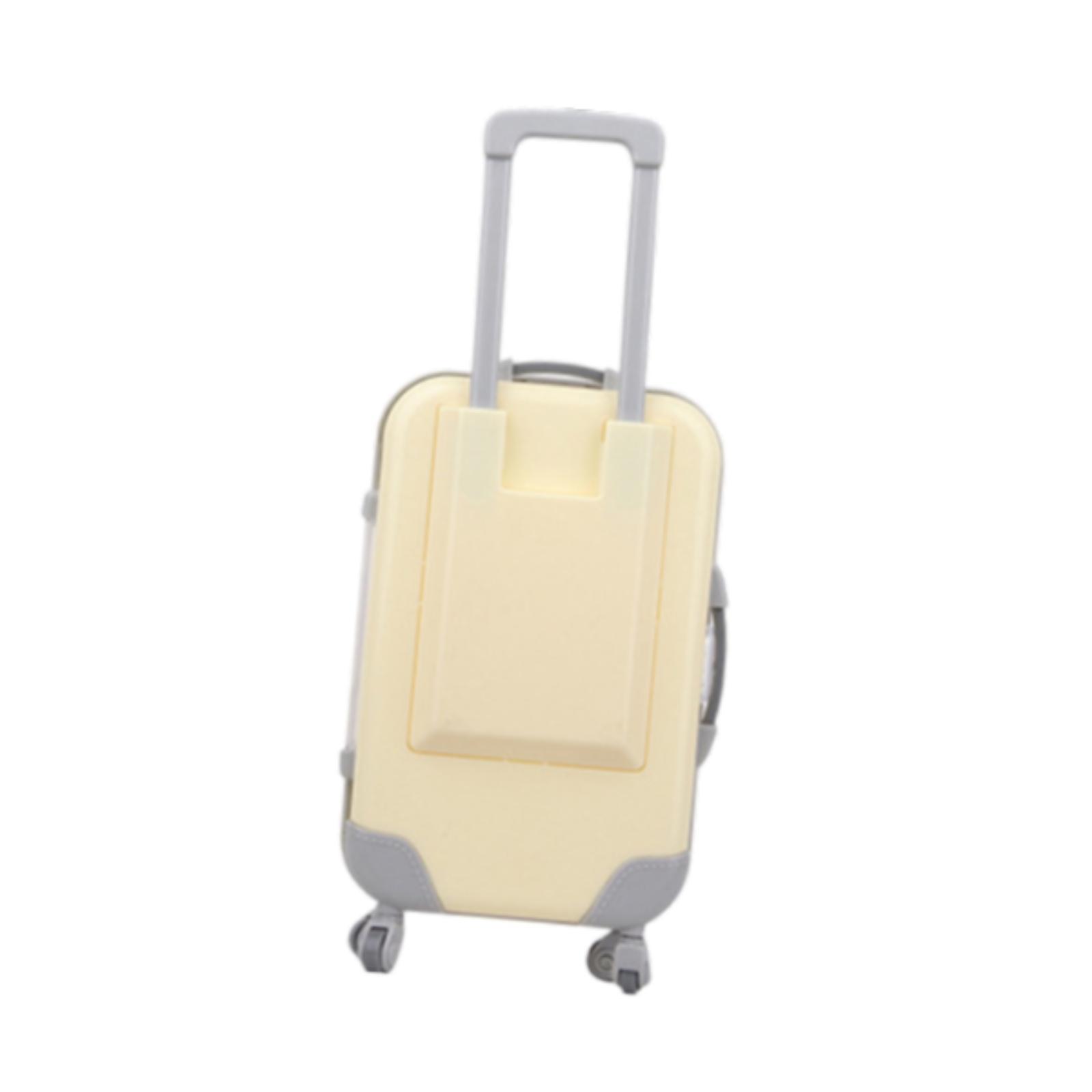 Magideal - Muñeca Maleta De Juguete Mini Maleta Muñeca Accesorios De Muñecas Vestido De Paisaje De Paisaje Moda De Juguete Moll Luggage Para Una Muñeca De 18