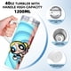 thumbnail image 5 of Las Chicas Superpoderosas Vaso aislado de acero inoxidable con asa, diseño temático, regalo para familia, amigos y fans; incluye pajita y encaja en el portavasos estándar, 40 oz, 5 of 6