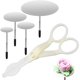 thumbnail image 1 of Juego de 4 herramientas para levantar flores de pastel, tijeras para decorar pasteles y uñas con glaseado., 1 of 7