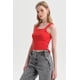 thumbnail image 1 of Polera Mujer Recogido Costado Rojo, 1 of 4