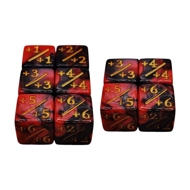 10 Uds. Contador De Dados Acrílico Para Juegos De Mesa, Accesorios Para Juegos De Cartas, Juguetes Para Niños, Signo Adicional