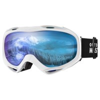 Gafas De Esquí Otg Outdoormaster, Marco Blanco Y Lente Azul