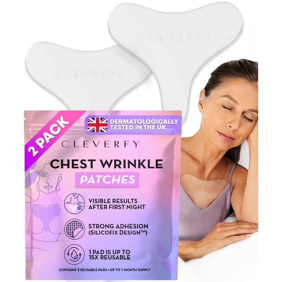 Parches antiarrugas para pecho CLEVERFY Pack de 2 reutilizables