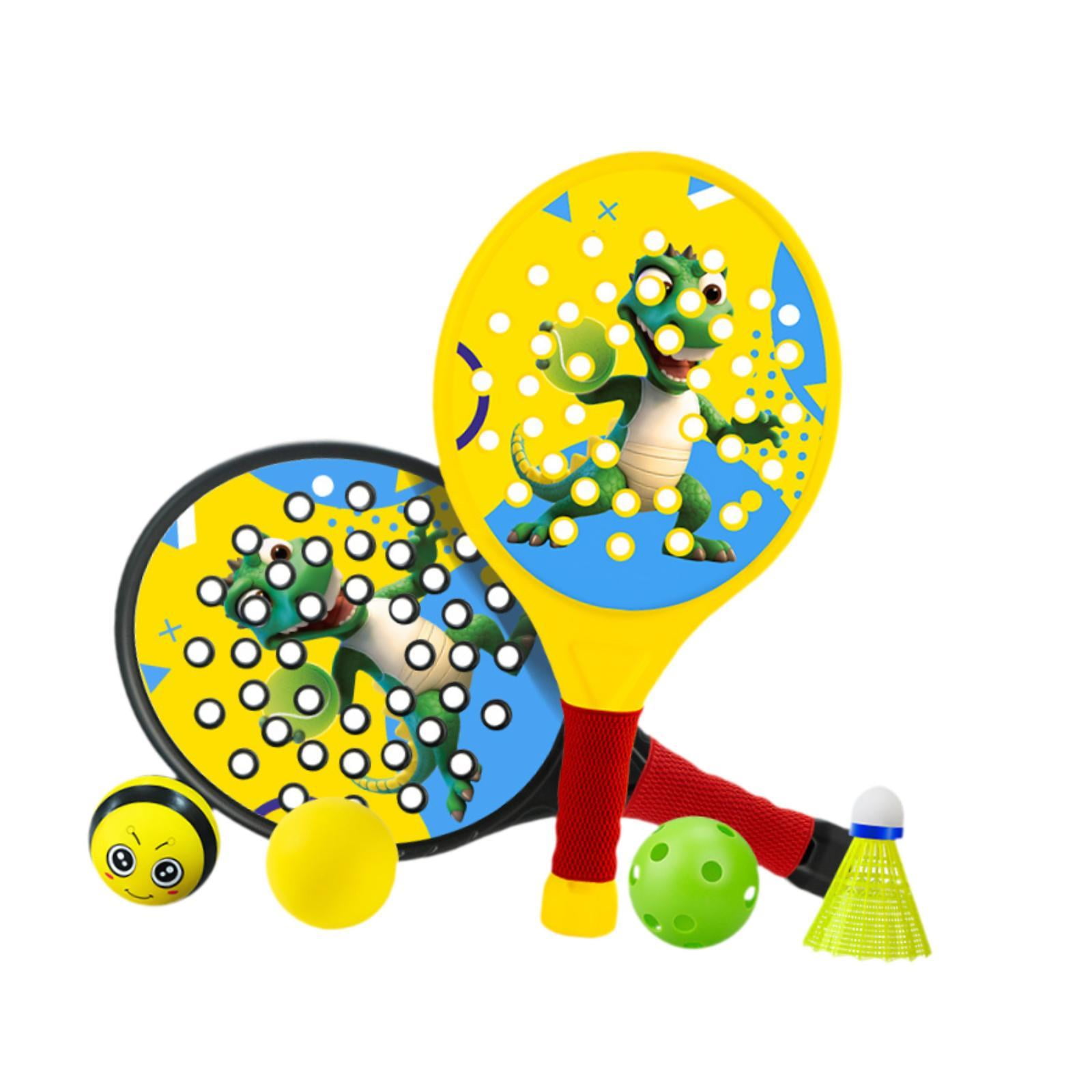 Magideal - Padel Raquets Equipo De Práctica De Mango No Liple Racetas De Tenis Al Aire Libre Con Pelotas Para Park Garden Competencia Deportiva Adultos Adultos