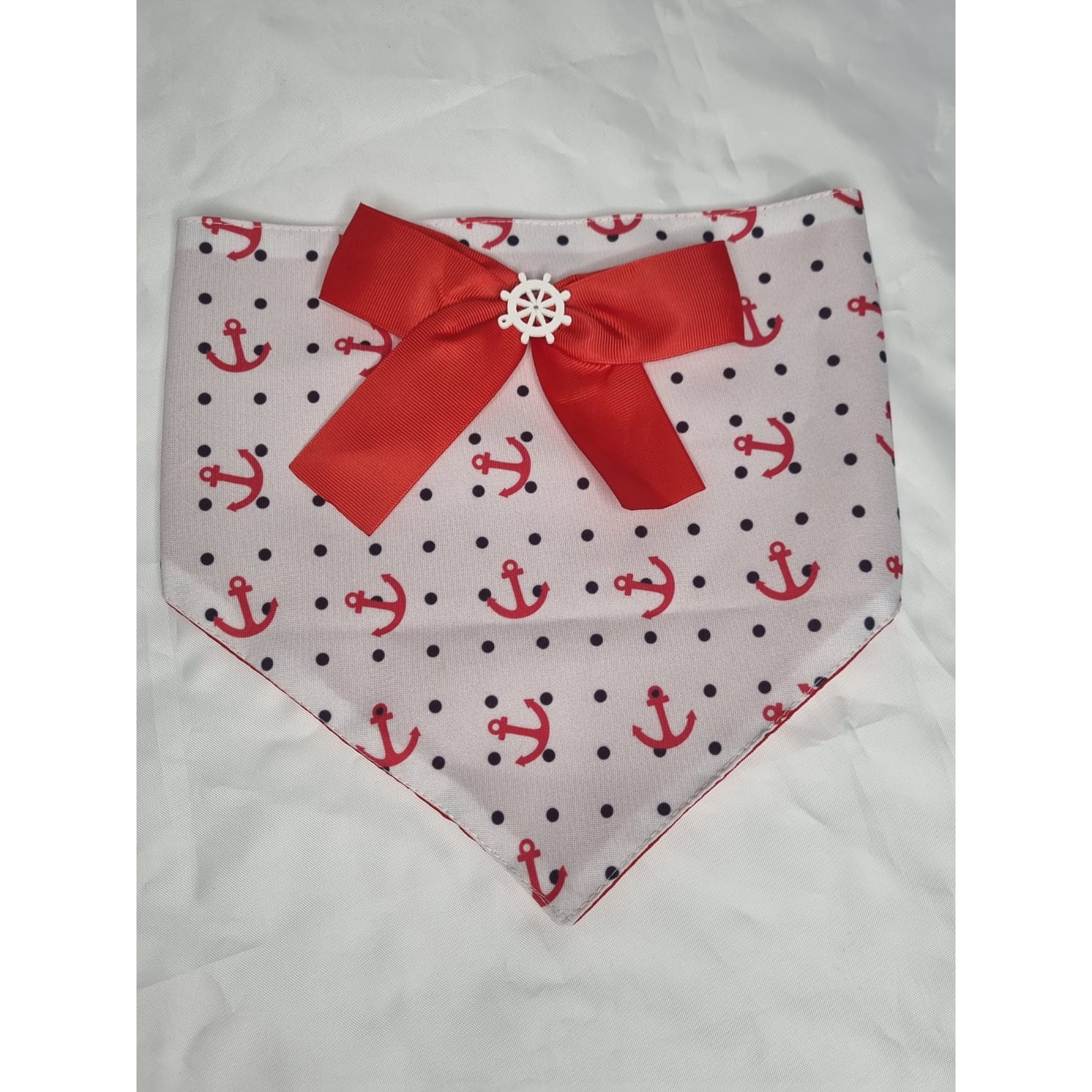 Bandana mascota anclas talla XL