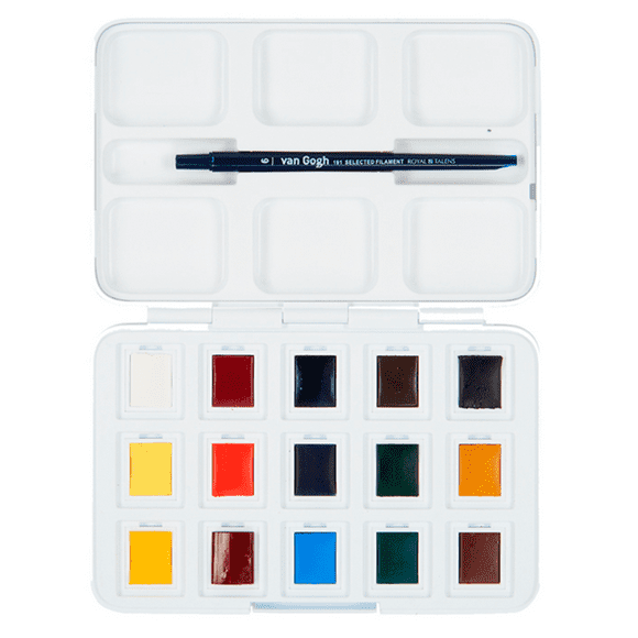 Acuarela en Pastillas Van Gogh Set 12+3 Colores Extra