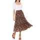 thumbnail image 2 of INSPIRE CHIC Falda Floral de Mujer con Volantes en Capas de Chifón A-Line Maxi Falda Negro Rojo 3XL, 2 of 8