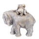thumbnail image 3 of Estatuilla De Estatua De Madre E Hijo De Elefante, 17x11x15,5 Cm, Pieza Decorativa Para El Hogar, Color Gris, 3 of 5