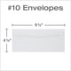 thumbnail image 2 of Sobres Quality Park #10 tamaño carta, paquete de 500, blancos, 2 of 7