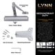thumbnail image 3 of Cierrapuertas LYNN HARDWARE DC7016 para montaje en superficie, grado 1, 3 of 9