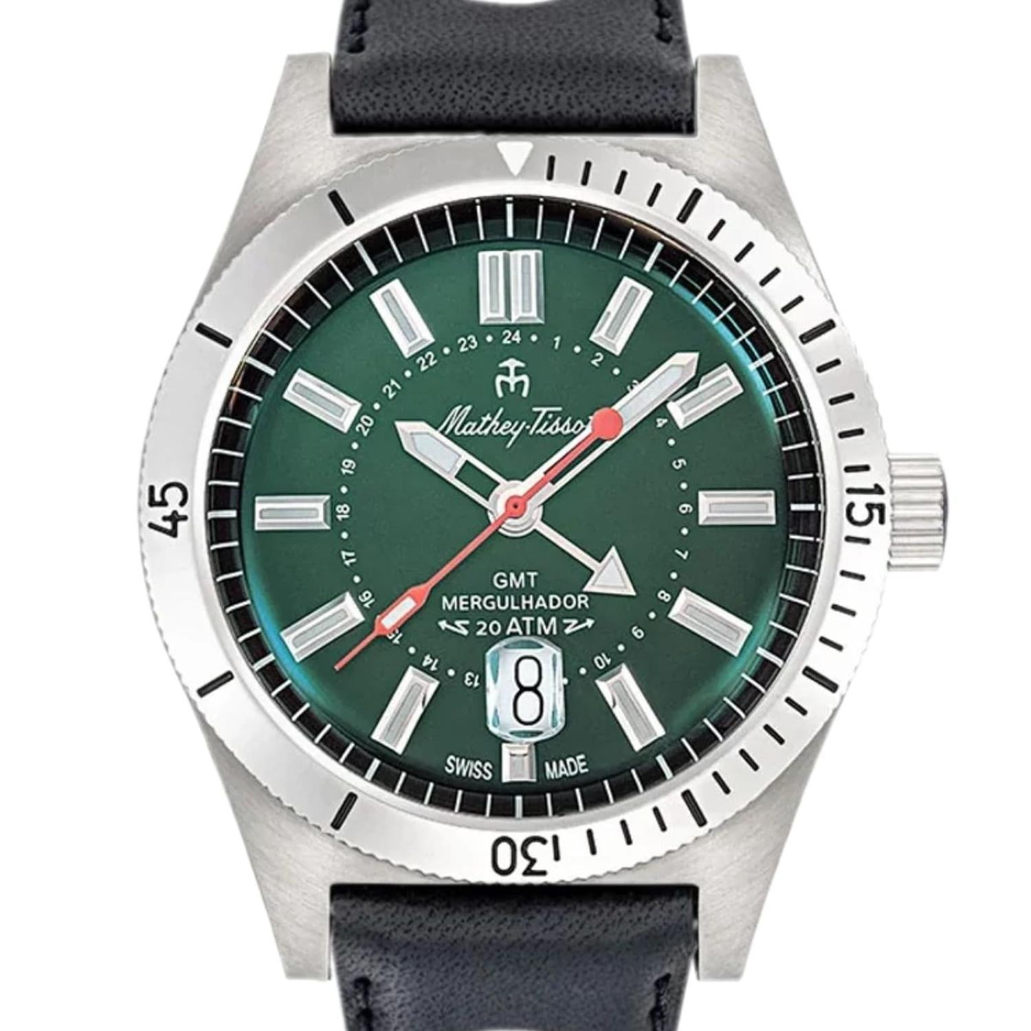 Reloj Mathey-tissot Hombre Mergulhador Gmt Mrgav