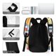 thumbnail image 5 of Perros en el Espacio-theme Backpack, Campus style schoolbag Bookbag with Adjustable Shoulder Straps And Large Zip Compartment, Unisex Travel Bags.42x30x15cm, 5 of 6