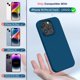 thumbnail image 2 of Funda de teléfono TOCOL para iPhone 14 Pro Silicone Midnight Blue, 2 of 6