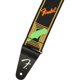 thumbnail image 4 of Correa de guitarra Fender Neon con monograma verde/naranja de 5 cm de ancho, 4 of 4