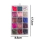 thumbnail image 2 of Uñas postizas a presión, cobertura total, coloridas, para salón de uñas, con taladro decorativo., 2 of 5