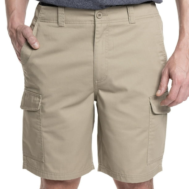 Bermuda Hombre Cargo Gabardina Bolsillos