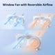 thumbnail image 3 of Ventilador de ventana Shinic 9 Twin con mando a distancia de 3 velocidades, color blanco, 3 of 8