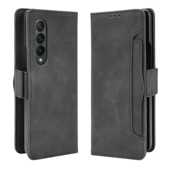 Funda Cartera Magnética para Samsung Galaxy Z Fold 4 5G- Tarjetero Desmontable, Cuero PU, Soporte