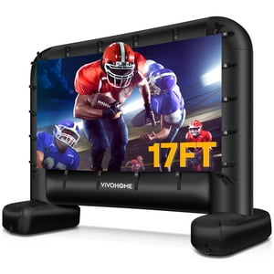 Pantalla De Proyector Inflable Vivohome De 17 Pies Con Bolsa De Transporte