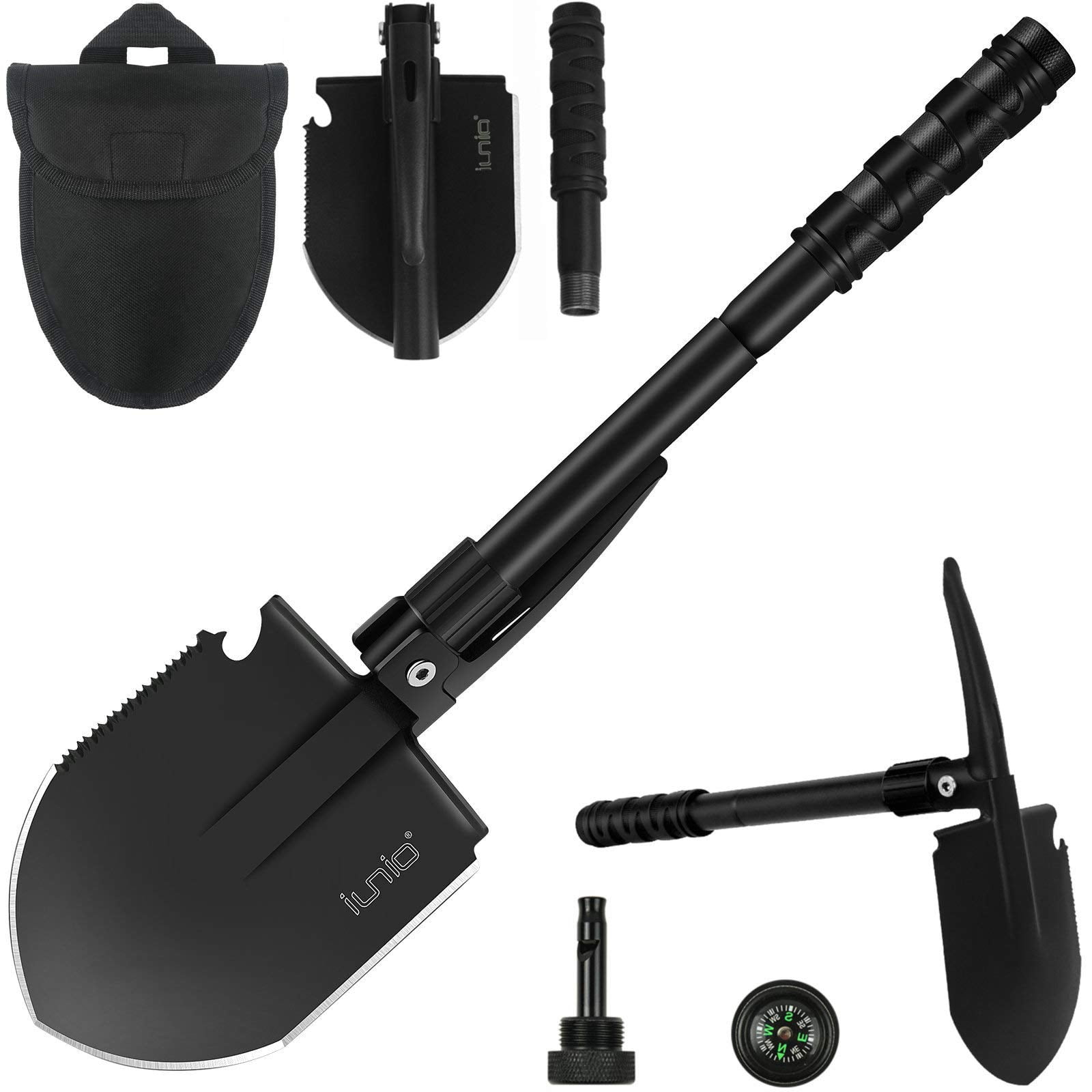 Pala Plegable De Supervivencia Iunio De Grado Militar Con Pico