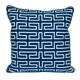 thumbnail image 1 of Almohada cuadrada geométrica azul 50x50 cm de la colección Parkland, 1 of 1