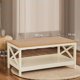 thumbnail image 3 of Mesa de Centro Rectangular Blanca Madera Vittoria, 3 of 4