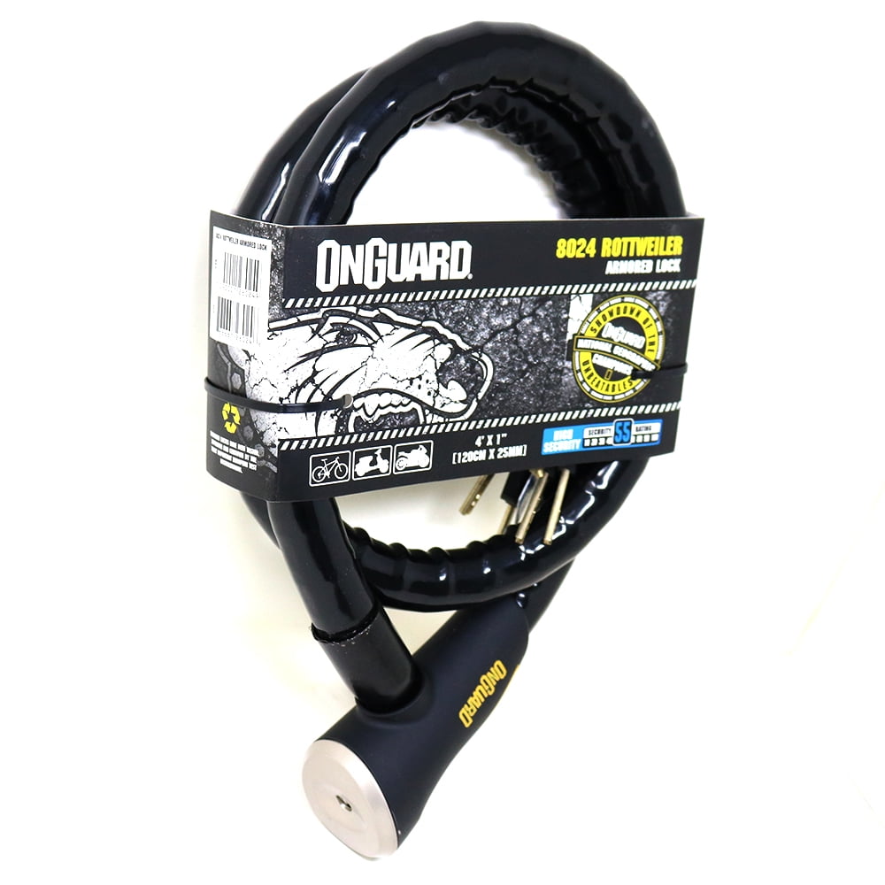 Candado Onguard Llave Espiral Rottweiler 120Cmx25Mm Negro