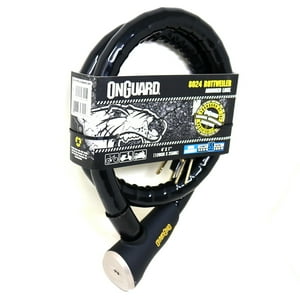 On Guard - Candado Onguard Llave Espiral Rottweiler 120Cmx25Mm Negro