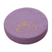 Magideal - Cojín De Meditación Redondo Con Cremallera Cojín De Asiento Cojín De Suelo Tradicional Lavable De 16 ""De Diámetro Para Dormitorio Oración Interior , Violeta Claro 6Cm