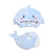 thumbnail image 2 of Conjunto De Trajes De Decoración Para Ropa De Muñeca, Mono Con Capucha Y Cabeza De Muñeca Suave, Tiburón Azul, 2 of 3