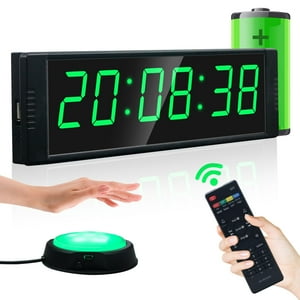 Reloj Temporizador De Gimnasio Yz Gym Para El Hogar Con Botón De Inicio/Parada Y Control Remoto