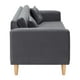 thumbnail image 3 of Sofa New Retro 3c + 2 Pouf Felpa 05 Gris, 3 of 6