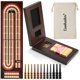thumbnail image 1 of Set de tablero de Cribbage ESENHARBER plegable de 4 pistas, 1 of 6