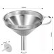 thumbnail image 2 of Embudo de cocina Lakatay de acero inoxidable apto para uso alimentario, 13 cm, con colador, 2 of 6