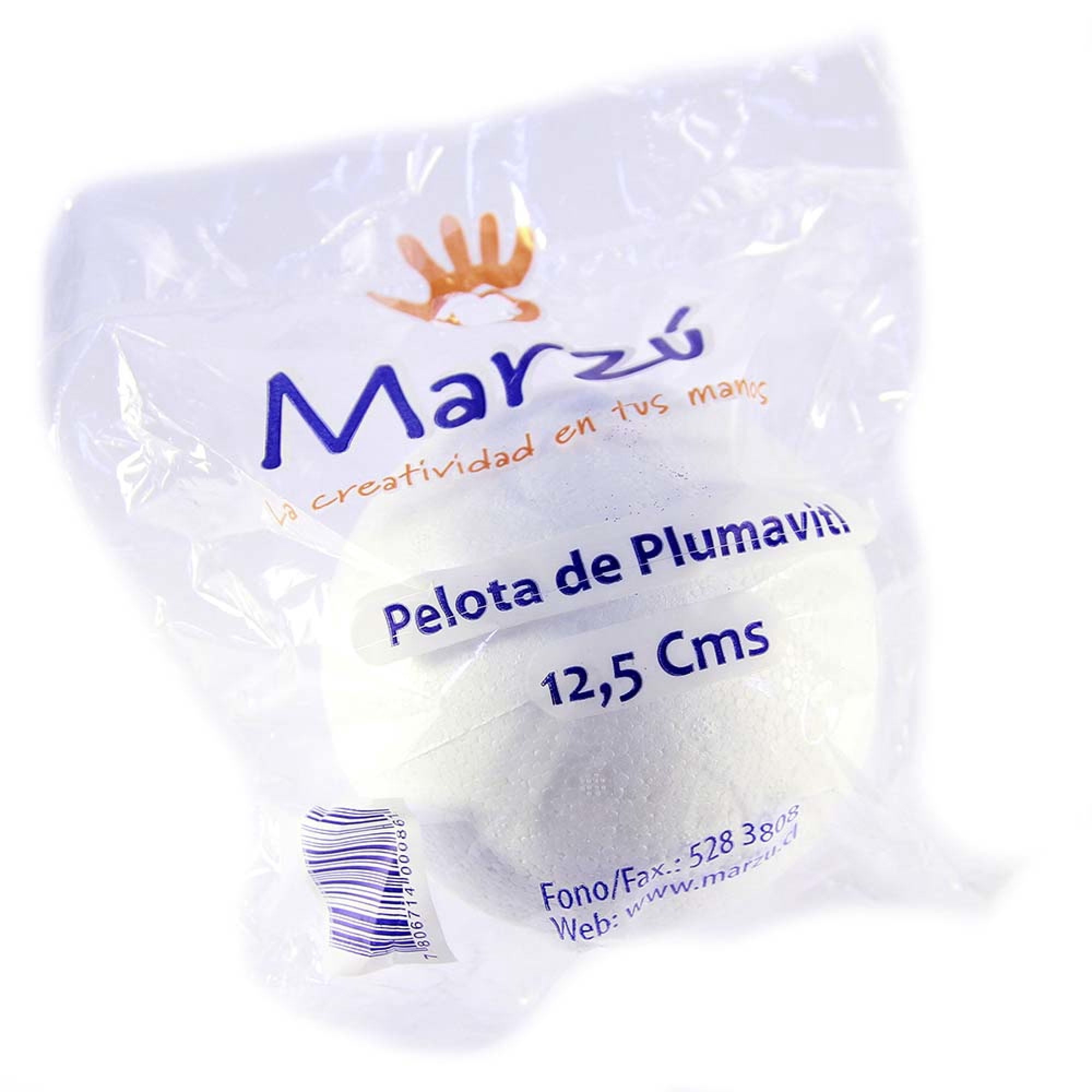 Pelota De Plumavit 12,5 Cm Marzú