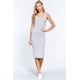 thumbnail image 4 of Saronite Vestido Midi Ajustado con Espalda Nadadora y sin Mangas Basics, Gris Jaspeado Claro (para Mujer), 4 of 4