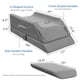 thumbnail image 4 of Almohadas para elevar las piernas KingPavonini, altura ajustable, 4 of 7