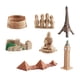 thumbnail image 2 of Figuras De Modelo De Construcción De Monumentos Famosos De 7 Uds. Ornamento Para Adultos De Escritorio, 2 of 5