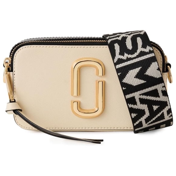 Bolso Marc Jacobs The Snapshot Bag para Mujer, Blanco Nube/multi