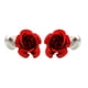 thumbnail image 3 of moda latón rosa flor gemelos camisa francesa hombres joyería del partido rojo, 3 of 3