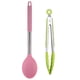 thumbnail image 4 of Juego de 2 utensilios de cocina de silicona, mango de acero inoxidable de silicona de colores, resistente al calor., 4 of 5
