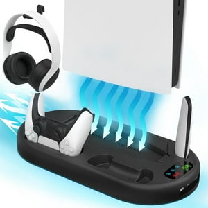 Estación De Enfriamiento Con Base De Carga Dual Aaronmei Para Ps5 Negro