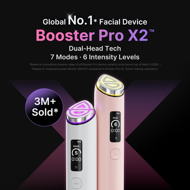 medicube BOOSTER PRO X2 （ピンク） Dispositivo de belleza medicube Booster Pro X2 Rosa 7 en 1 Glow