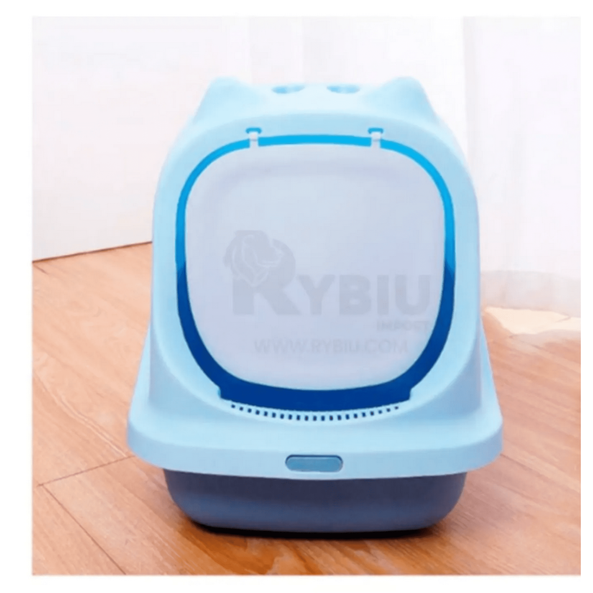 Genérico - Baño Sanitario Cerrado Gato Blue Arenero