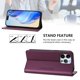 thumbnail image 3 of Funda Billetera con Soporte para iPhone 14 Pro Max Bloqueo RFID Plegable Violeta, 3 of 6