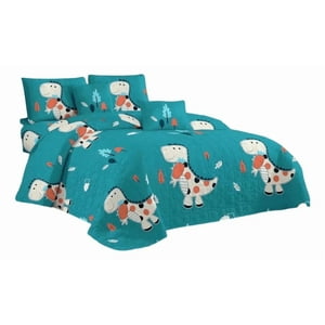 Genérico - Cubrecama Verano 1.5 Plaza Niño Dinosaurios