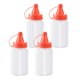 thumbnail image 3 of 4 Botellas Peque?as Para Apretar, Contenedor Portátil De Almacenamiento De Alimentos, Botellas Para Condimentos, Botella Roja, 3 of 5