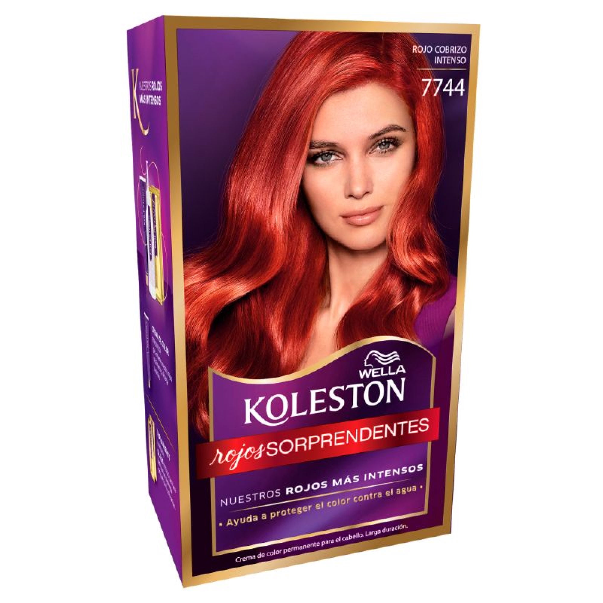 Tintura Permanente Para El Cabello Koleston Con Tratamiento Hidratante 7746 Rojo Ardiente